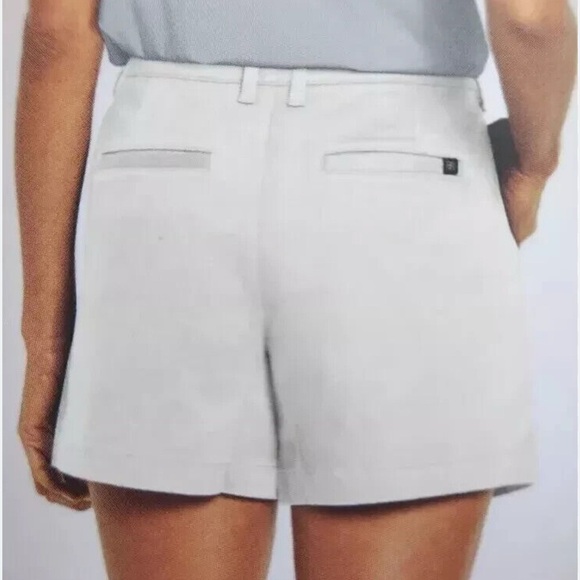 BANANA REPUBLIC Cream woman casual preppy cotton golf activewear Chino short 10 - Picture 1 of 15